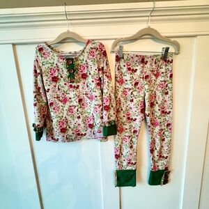 Sweet Honey Floral Pajamas Christmas Holiday
